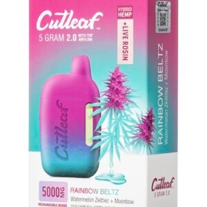 Rainbow Beltz Hybrid Cutleaf Live Rosin Disposable Vape 5G